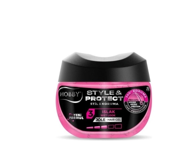 Hobby Style & Protect wet look Jöle 400 ml pembe ıslak - Hobby
