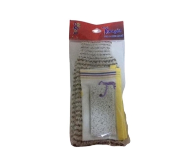 Karagöz 3'lü Kese + Lif + Ponza Taşı Set - Karagöz