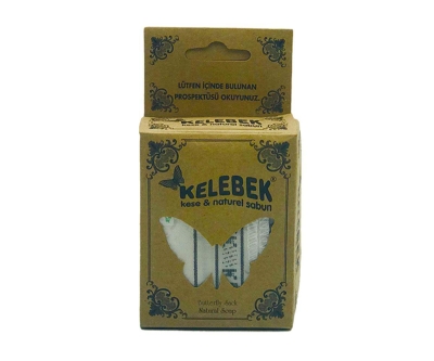 Kelebek Kese Naturel Sabun Kese Kutulu - Kelebek Kese
