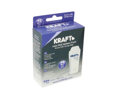 Kraft Süt Saklama Poşeti (25’li) - Kraft