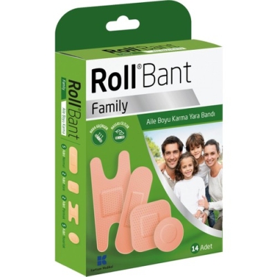 Kurtsan Rollbant Family Aile Boyu Karma Yara Bandı 14 Adet - Rollbant