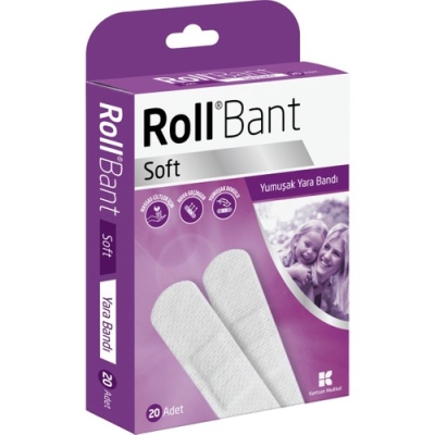 Kurtsan Rollbant Soft Yumuşak Yara Bandı 20 Adet - Rollbant