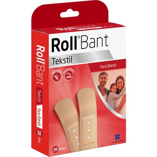 Kurtsan Rollbant Tekstil Yara Bandı 20 Adet - 1
