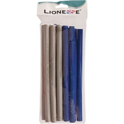 Lionesse 3015 Sosis Bigudi Mavi - Gri 12 Adet - Lionesse