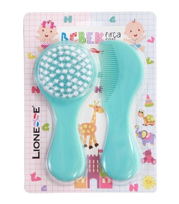 Lionesse Bebek Fırça Seti Soft Mavi 2010 - Lionesse