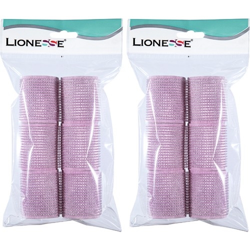Lionesse Bigudi 1113 Süngerli Pembe 6'Lı Paket 2 Adet - 1