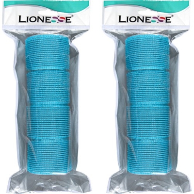Lionesse Bigudi 1115 Süngerli Mavi 4'Lü Paket 2 Adet - Lionesse