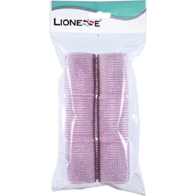 Lionesse Cırtlı Bigudi 1113 Pembe 6 Adet - Lionesse