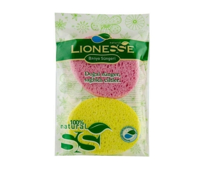 Lionesse Doğal Banyo Süngeri 2094 (Pembe-Sarı) - Lionesse