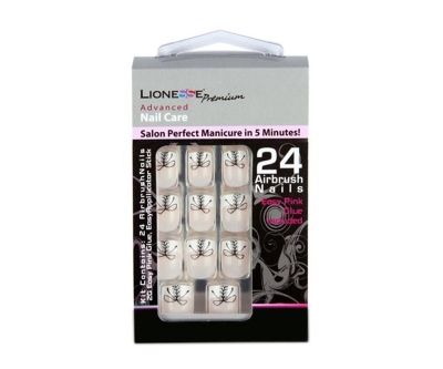 Lionesse Takma Tırnak M-61 Fiyonk Desen - Lionesse