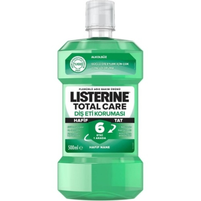 Listerine Ağız Bakım Suyu Alkolsüz Diş Eti Koruması 500 Ml - Listerine