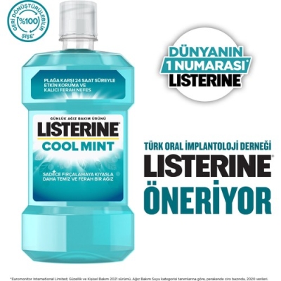 Listerine Ağız Gargarası Cool Mint Nane 95 ml - 6