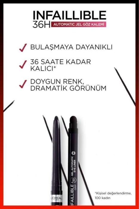 L'Oréal Paris Automatic Jel Infaillible Göz Kalemi - 12 Bronzed Espresso - 4