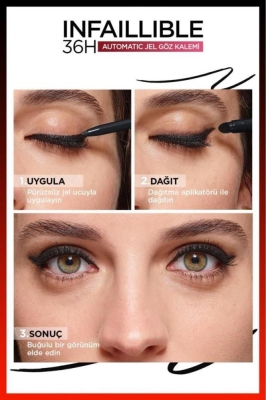 L'Oréal Paris Automatic Jel Infaillible Göz Kalemi - 12 Bronzed Espresso - 7