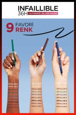 L'Oréal Paris Automatic Jel Infaillible Göz Kalemi - 12 Bronzed Espresso - 8