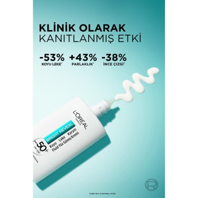 L'oréal Paris Bright Reveal Spf 50+ Koyu Leke Karşıtı Fluid Günlük Yüz Güneş Kremi 50ML - 4