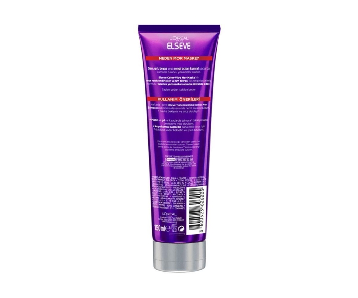 L'oréal Paris Elseve Turunculaşma Karşıtı Mor Maske 150 Ml - 2