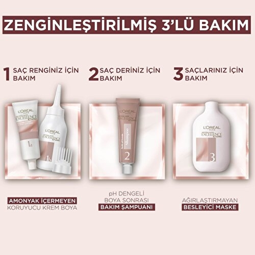 L’oréal Paris Excellence Creme Nude Renkler Saç Boyası – 4u Nude Kahve - 5