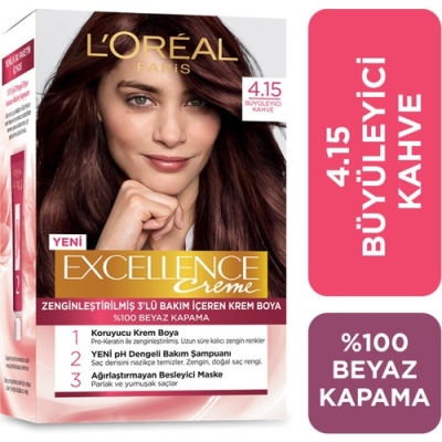 L'oréal Paris Excellence Creme Saç Boyası 4.15 Büyüleyici Kahve - Loreal Paris