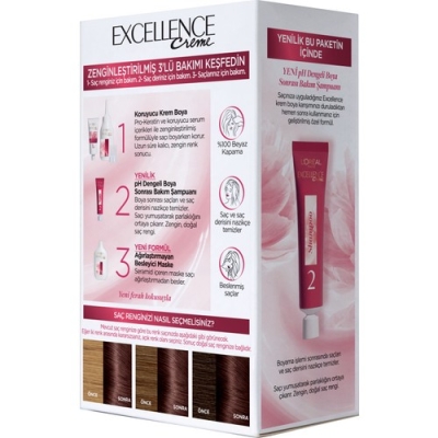 L'oréal Paris Excellence Creme Saç Boyası 4.15 Büyüleyici Kahve - 3
