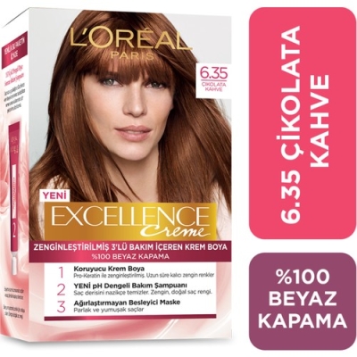 L'Oréal Paris Excellence Creme Saç Boyası 6.35 Çikolata Kahve - Loreal Paris