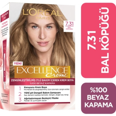 L'oréal Paris Excellence Creme Saç Boyası 7.31 Bal Köpüğü - L'Oréal Paris