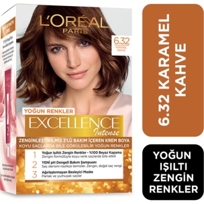 L'Oréal Paris Excellence Intense 6.32 Karamel Kahve Saç Boyası - Loreal Paris