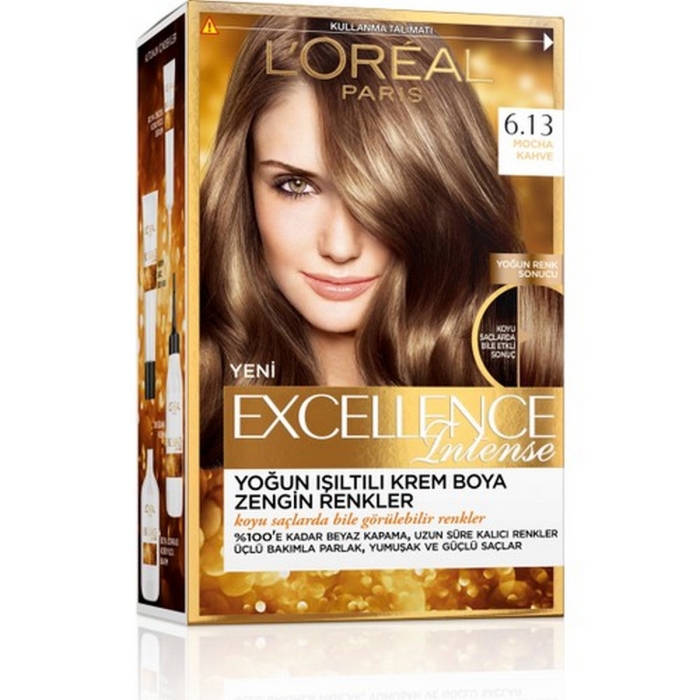 L'Oréal Paris Excellence Intense Saç Boyası 6.13 Mocha Kahve - 1