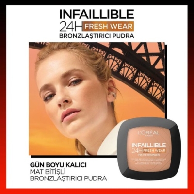 Loréal Paris Infaillible 24H Fresh Wear Bronzlaştırıcı Pudra - 300 Light Medium - 3