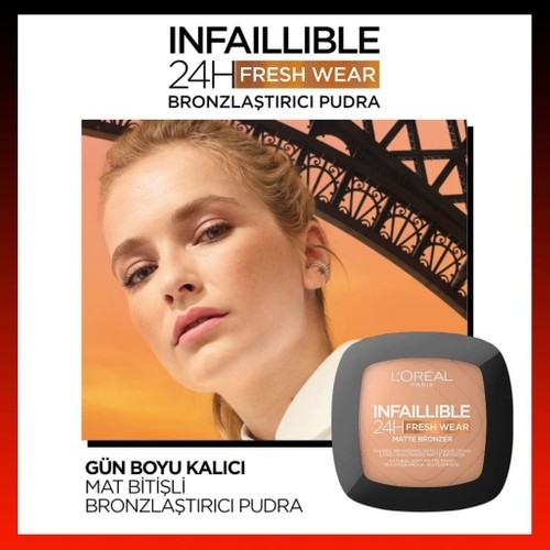 Loréal Paris Infaillible 24H Fresh Wear Bronzlaştırıcı Pudra - 300 Light Medium - 3