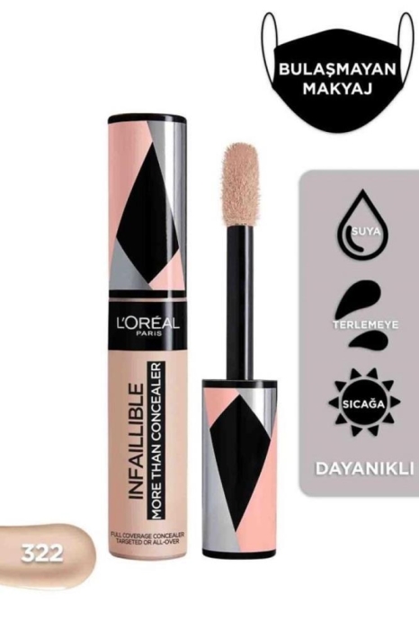 L'Oréal Paris Infaillible Tüm Yüze Uygulanabilir Kapatıcı 322 Ivory - 2