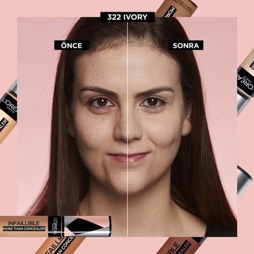 L'Oréal Paris Infaillible Tüm Yüze Uygulanabilir Kapatıcı 322 Ivory - 5