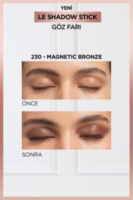 L'Oréal Paris Le Shadow Stick Göz Farı - 230 Magnetic Bronze - 2