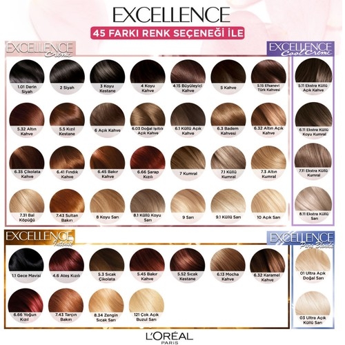L'Oréal Paris L’oréal Paris Excellence Cool Creme Saç Boyası – 4.11 Ekstra Küllü Kahve - 5