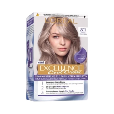L'Oréal Paris Loreal Paris Excellence Cool Creme 8.11 Ekstra Küllü Sarı Saç Boyası - L'Oréal Paris