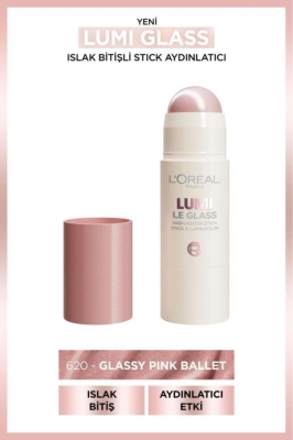 L'Oréal Paris Lumi Glass Islak Bitişli Stick Aydınlatıcı - 620 Glassy Pink Ballet - L'Oreal Paris