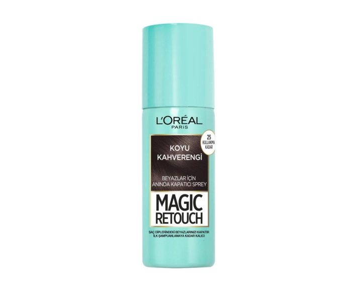 L'Oréal Paris Magic Retouch Beyaz Dipleri Kapatıcı Sprey 75 Ml - Koyu Kahverengi - 1