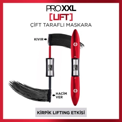 L'oréal Paris Pro Xxl Lift Çift Taraflı Maskara - Kirpik Lifting Etkisi - L'Oréal Paris
