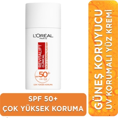 L'Oréal Paris Revitalift Clinical Spf 50+ Günlük Yüksek Uv Korumalı Yüz Güneş Kremi 50Ml - L'Oréal Paris