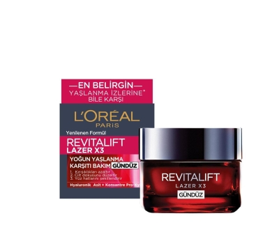 L'Oréal Paris Revitalift Lazer X3 Yoğun Yaşlanma Karşıtı Gündüz Bakım Kremi 50 Ml - Loreal Paris