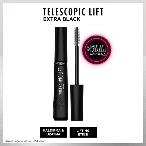 L'oréal Paris Telescopic Lift Extra Black Maskara - 1