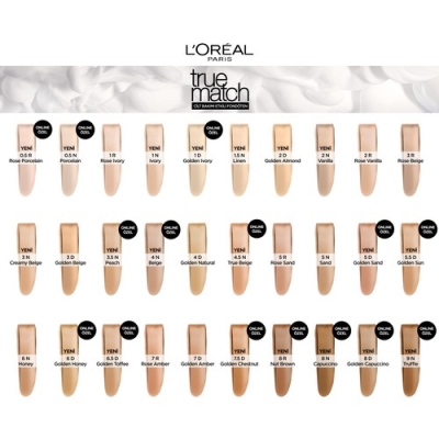 L'Oréal Paris True Match Bakım Yapan Fondöten 1N Ivory - 5