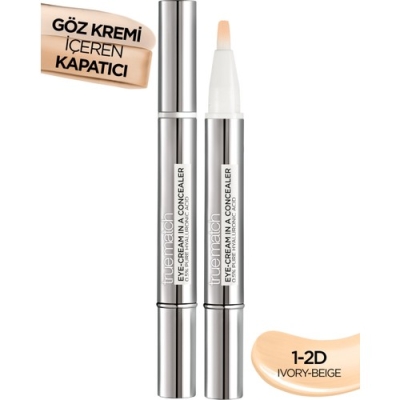 L'Oréal Paris True Match Göz Kremi İçeren Kapatıcı [ 2'si 1 Arada ] 1-2D - L'Oréal Paris