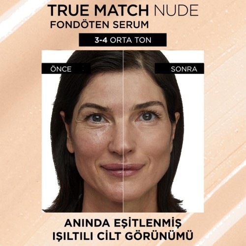 L'Oréal Paris True Match Nude Fondöten Serum 3-4 Light Medium - 2