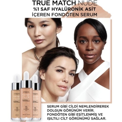 L'Oréal Paris True Match Nude Fondöten Serum 3-4 Light Medium - 7