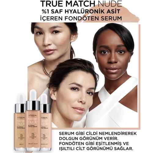 L'Oréal Paris True Match Nude Fondöten Serum 3-4 Light Medium - 7