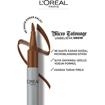 L'Oréal Paris Unbelieva Brow Micro Tatouage Kaş Kalemi - 109 Ebony - 3