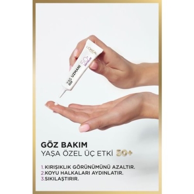 L'oréal Paris Yaş Uzmanı 50+ Kırışıklık Karşıtı Yenileyici Göz Kremi - 3