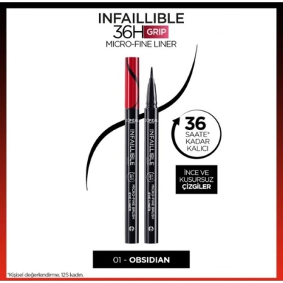 Loreal Infaillible 36H Grip Micro Fine Eyeliner 01 Obsidian - Siyah - L'Oréal Paris