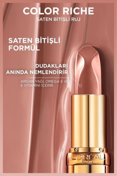 L'Oreal Paris Color Riche Saten Bitişli Ruj - 570 Worth It (Intense) - 3